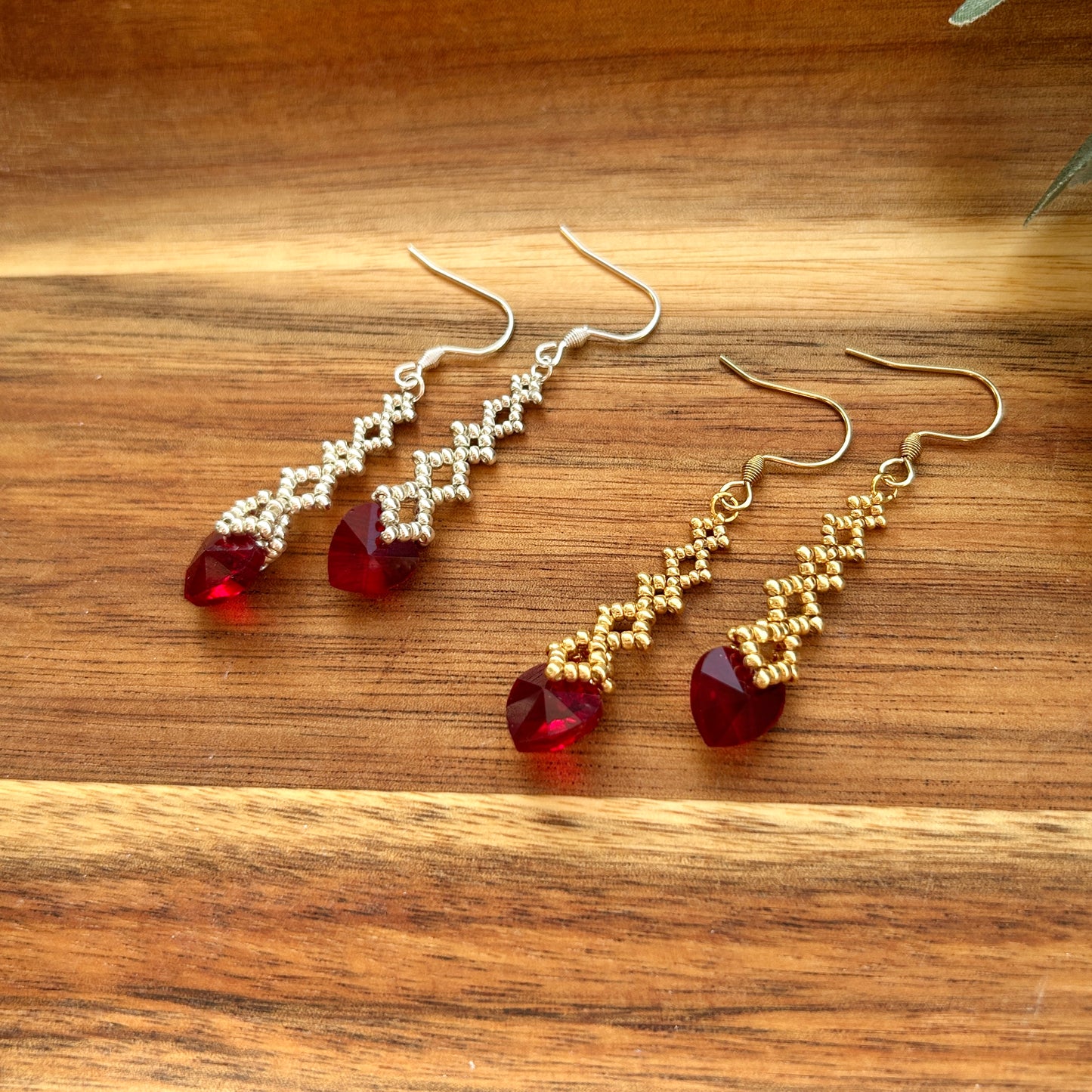 Crystal Hearts - Red