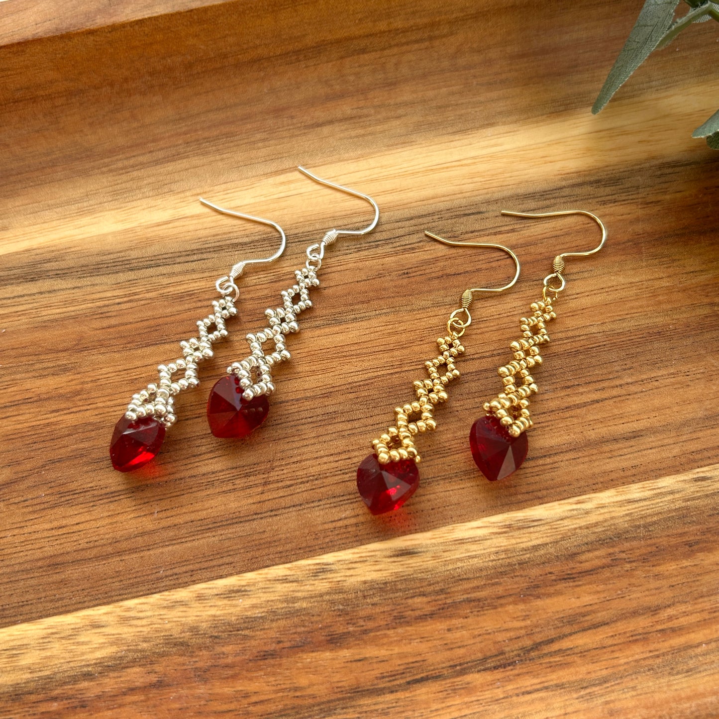 Crystal Hearts - Red